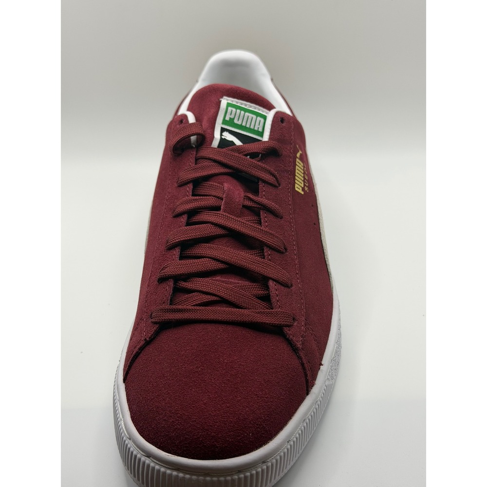 PUMA Suede Classic XXI Mens 11.5 Cabernet Red White Lace Up Sneakers NWOB - Picture 3 of 7